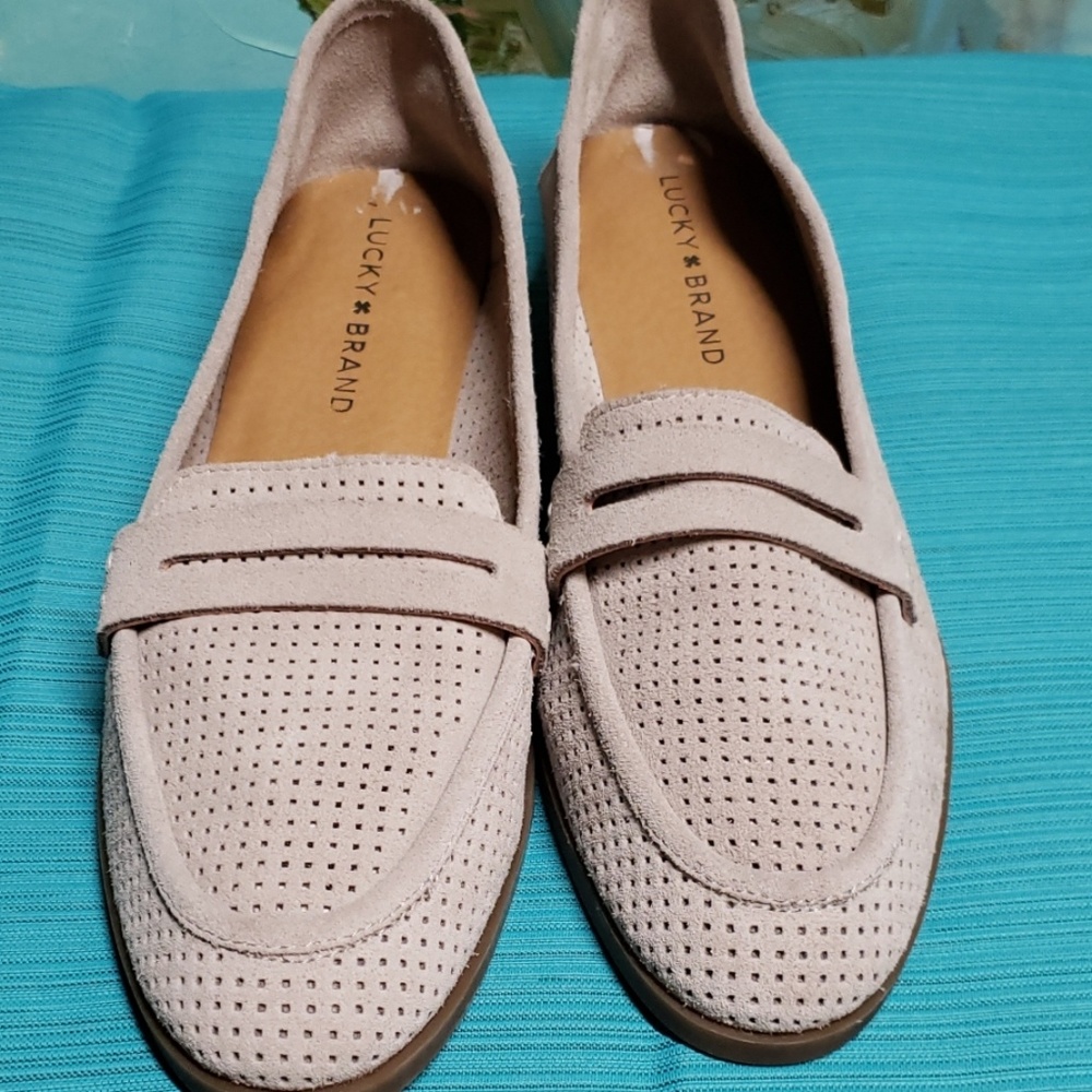 Lucky Brand "Caylon" Suede Leather Loafers